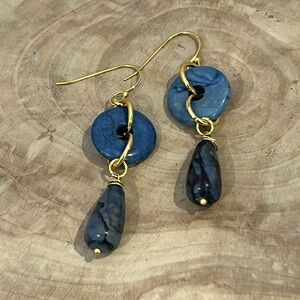 Llanite & Howlite Dangle Earrings